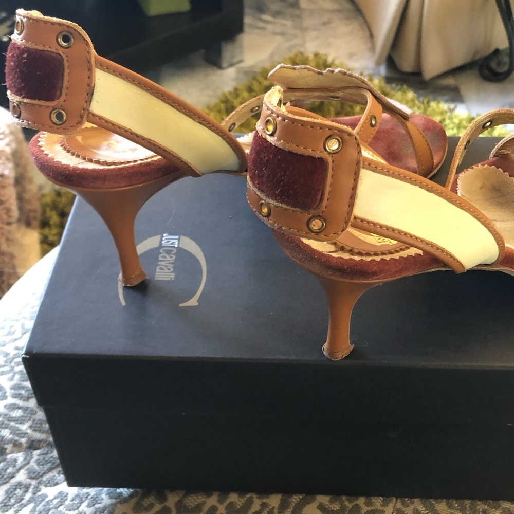 Just Cavalli Pink and Brown Heels - Picture 3 of 4